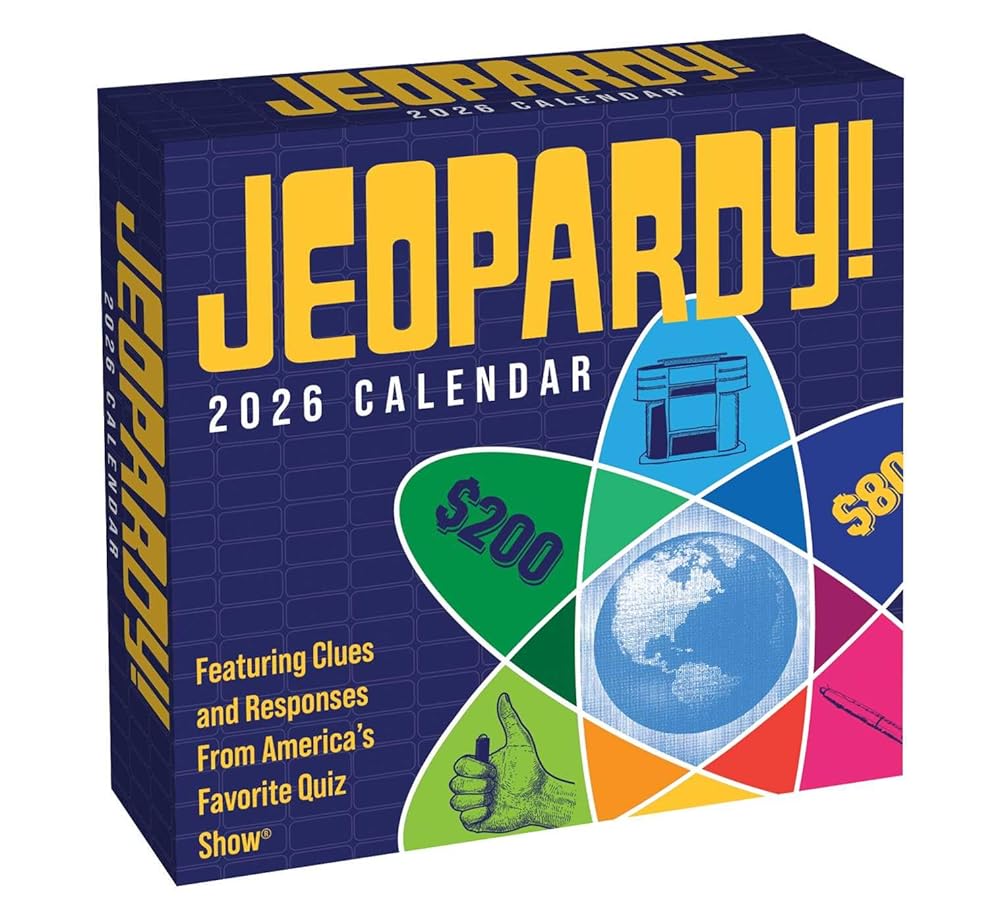 JEOPARDY! 2026 Day-to-Day Calendar: Featuring Clues and Responses From America's Favorite Quiz Show® cover image
