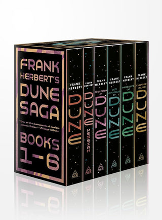 Frank Herbert's Dune Saga 6-Book Boxed Set: Dune, Dune Messiah, Children of Dune, God Emperor of Dune, Heretics of Dune, and Chapterhouse: Dune (Dune, 1-6) cover image